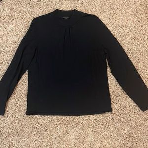 Black mock neck sweater Petite Large